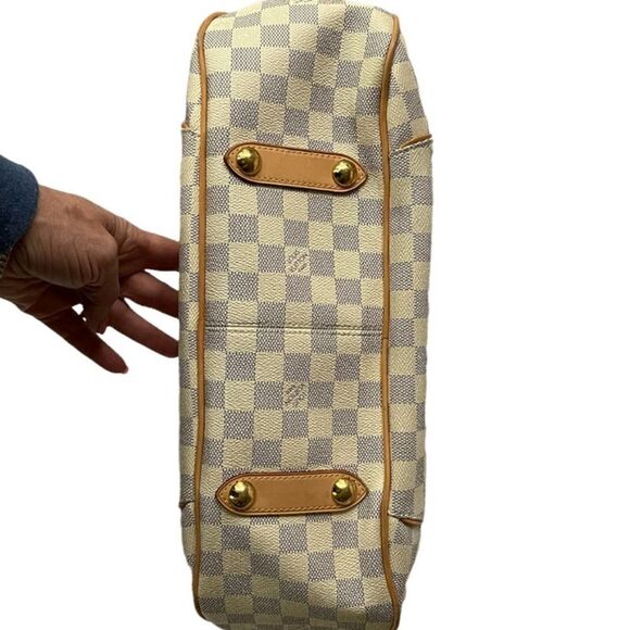 Louis Vuitton Galliera PM Monogram Canvas Handbag Shoulder Bag Damier Azur - Picture 6 of 15